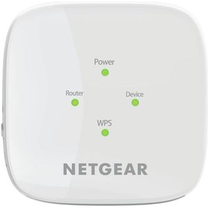 NETGEAR EX6110 Netwerkzender & -ontvanger Wit 10, 100, 300 Mbit/s