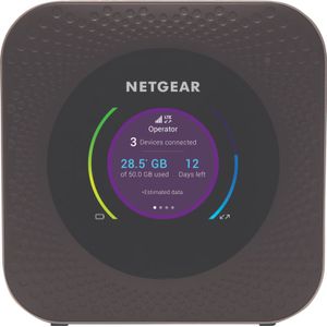 NETGEAR Nighthawk M1 Mobiele Router met 4G (MR1100-100EUS) | Tot 1Gbps snelheid | Werkt het beste met AT&T en T-Mobile|Verbindt tot 20 apparaten | Overal beveiligd draadloos netwerk