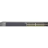 NETGEAR (GS728TP) Smart Ethernet Switch Web Manageable PoE Professional 28 poorten Gigabit (10/100/1000) – met 24 PoE+ poorten @ 190W, 4 SFP 1 Gigabit, desktop/rack en levenslange bescherming ProSAFE