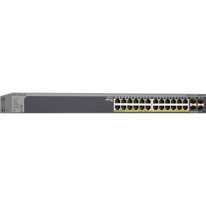 NETGEAR (GS728TP) Smart Ethernet Switch Web Manageable PoE Professional 28 poorten Gigabit (10/100/1000) – met 24 PoE+ poorten @ 190W, 4 SFP 1 Gigabit, desktop/rack en levenslange bescherming ProSAFE