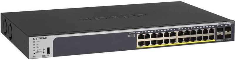 NETGEAR GS728TPP Managed L2/L3/L4 Gigabit Ethernet (10/100/1000) Power over Ethernet (PoE) 1U Zwart