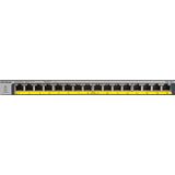 NETGEAR GS116LP Unmanaged Gigabit Ethernet (10/100/1000) Power over Ethernet (PoE) Zwart