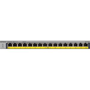 NETGEAR GS116LP 16-poorts Gigabit Ethernet LAN unmanaged PoE-switch (uitbreidbaar met 16x PoE+ 76W, desktop- of rekmontage met ProSAFE levenslange garantie)