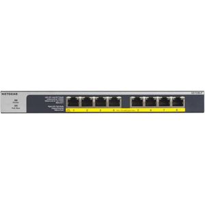 Netgear GS108LP Netwerk Switch - Unmanaged - PoE+ - 8 Poorten