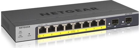 NETGEAR Pro GS110TPv3 - Netwerk Switch - Managed - 8 Poorten - PoE+