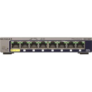 NETGEAR Pro GS108Tv3 - Netwerk Switch - Managed - 8 Poorten