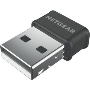 Netgear A6150-100PES krachtige wifi-stick, AC1200 Mbps nano wifi-adapter, dual band, ultracompact