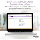 Netgear GS305E Managed Switch 5 Port Gigabit Ethernet LAN Switch Plus (Plug-and-Play, Netzwerk Switch Managed, IGMP Snooping, QoS, VLAN, lüfterlos, robustes Metallgehäuse), Schwarz