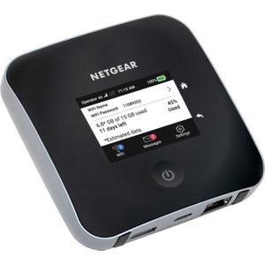 NETGEAR Nighthawk M2 Mobiele Router met 4G (MR2100-100EUS) |Draagbare WiFi voor op reis|Hoogste downloadsnelheden tot 2 Gbps voor meer dan 20 apparaten|Ontgrendeld voor alle netwerken