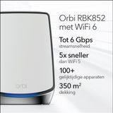 NETGEAR Orbi RBK852 - Mesh Wifi - WiFi 6 - 2-Pack