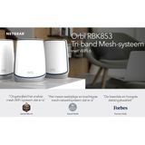 NETGEAR Orbi RBK853 - Mesh Wifi - Geschikt voor Wifi 6 - 3-pack