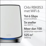 NETGEAR Orbi RBK853 - Mesh Wifi - WiFi 6 - 3-pack