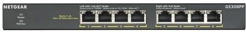 Netgear - 8-poorts Gb Poe Plus Flex Switch - Zwart - Ethernet Poorten - Plug-and-play