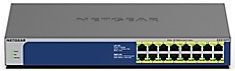 NETGEAR GS516PP Unmanaged Gigabit Ethernet (10/100/1000) Power over Ethernet (PoE) Blauw, Grijs