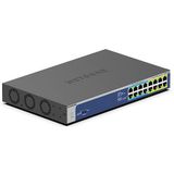 NETGEAR GS516UP - Netwerk Switch - Unmanaged - 1 Gbps - PoE Switch - 16 poorten