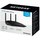 Netgear Wifi 6 4-streams router (RAX10) – wifi-snelheid AX1800 (tot 1,8 Gbit/s) | Dual Band | Dekking tot 140 m²