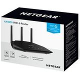 Netgear - WiFi 6 Router - Zwart - Draadloze snelheden tot 1.8 Gbps