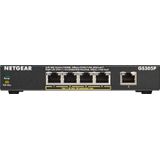 NETGEAR GS305Pv2 Unmanaged Gigabit Ethernet (10/100/1000) Power over Ethernet (PoE) Zwart