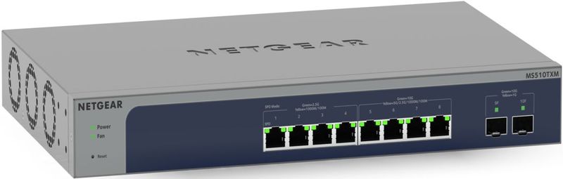 NETGEAR MS510TXM-100EUS - 8-Poorts Netwerkswitch - Grijs