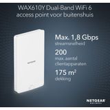 NETGEAR WAX610Y - Netwerk Access Point - AX1800 - Dual-Band - Outdoor