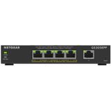 NETGEAR (GS305EPP) PoE Ethernet Switch 5 poorten RJ45 Gigabit (10/100/1000), Serie Plus Manageable PoE+, RJ45 Switch met 4 PoE+ 120 W poorten, desktop of muur, stil, ideaal PME