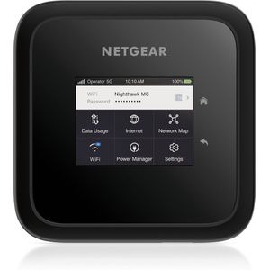 NETGEAR Nighthawk M6, Cellular network router, Black, Portable, LCD, 6.1 cm (2.4), Gigabit Ethernet