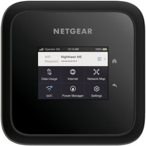 NETGEAR Nighthawk Router 5G WiFi 6 met simkaart (MR6150) – 5G-modem of 5G-box ultrasnel voor onderweg hotspot of thuisgebruik – 3,6 Gbit/s en tot 32 apparaten, ultrasnel