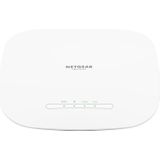 NETGEAR WiFi 6 Access Point (WAX615) – WiFi 6 Dual-Band AX3000, 256 apparaten op 250 m², WiFi Access Point 1 poort 2,5G, 802.11ax, Remote Management Insight, PoE + of optionele netstroom