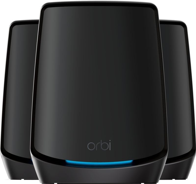 NETGEAR Orbi 860 AX6000 WiFi System black edition Tri-band (2.4 GHz / 5 GHz / 5 GHz) Wi-Fi 6 (802.11ax) Zwart 4 Intern