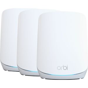 Netgear Orbi RBK763S WiFi 6 Mesh Systeem (3-pack) - Mesh router Wit