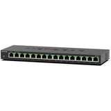 Netgear - GS316v3 - Netwerkschakelaar - Zwart - 16 Poorten - Gigabit Ethernet