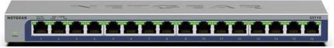 NETGEAR - GS116 - Netwerk Switch - Unmanaged - 16 Poorten - 1 Gbps