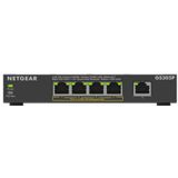 NETGEAR PoE Switch 5 Port Gigabit Ethernet LAN Switch PoE+ mit 4 Port bei 63 W (GS305P), Desktop- oder Wandbefestigung