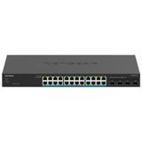 Netgear - MS324TXUP - Netwerkschakelaar - Zwart - 24-poorts Multi-Gigabit Ethernet - PoE 60 Watt