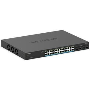 Netgear - MS324TXUP - Netwerkschakelaar - Zwart - 24-poorts Multi-Gigabit Ethernet - PoE 60 Watt
