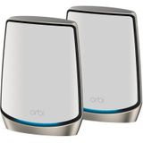 NETGEAR Orbi RBK862S - Mesh WiFi - AX6000 - Tri-Band - 2-Pack - Wit