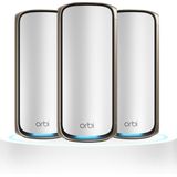 NETGEAR Orbi RBE973S Mesh WiFi - BE27000 - Quad-Band - 3-Pack - Wit