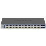 Netgear - S3300-52X-POE+ Switch - Zwart - Managed L2/L3 - 48 Poorten 10G