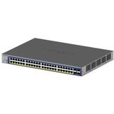 Netgear - S3300-52X-POE+ Switch - Zwart - Managed L2/L3 - 48 Poorten 10G