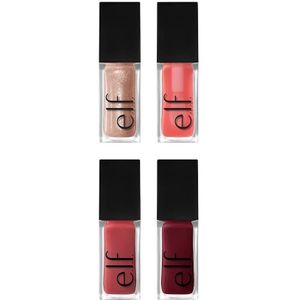 e.l.f. Glow Reviver Quad Goals - Lip Oil Kit - 4 Stuks - Glinsterende Finish