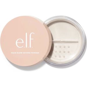 e.l.f. Halo Glow Setting Powder, Seidig, Verwischend, Glättet, Minimiert Poren Und Feine Linien, Erzeugt Einen Weichen Fokus-Effekt, Halbmattes Finish, Vegan & Tierversuchsfrei, Light, 6,8 g