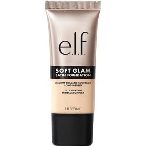 e.l.f. Soft Glam 11 Fair Neutral Satin Foundation - Vloeibare Foundation - Langhoudend - Medium Dekking - Satijnen Finish