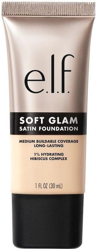 e.l.f. Soft Glam 11 Fair Neutral Satin Foundation - Vloeibare Foundation - Langhoudend - Medium Dekking - Satijnen Finish