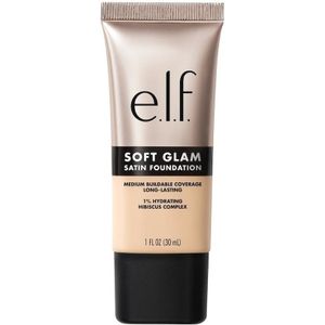 e.l.f. Soft Glam 13 Fair Neutral Satin Foundation - Vloeibare Foundation - Langhoudend - Medium Dekking - Satijnen Finish