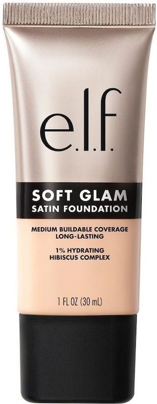 e.l.f. Soft Glam 14 Fair Cool Satin Foundation - Vloeibare Foundation - Langhoudend - Medium Dekking - Satijnen Finish
