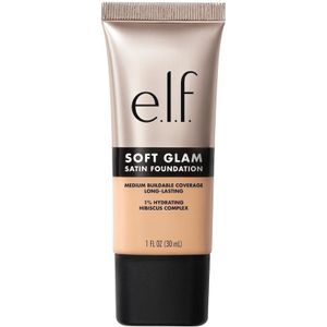 e.l.f. Soft Glam 23 Light Cool Satin Foundation - Vloeibare Foundation - Langhoudend - Medium Dekking - Satijnen Finish