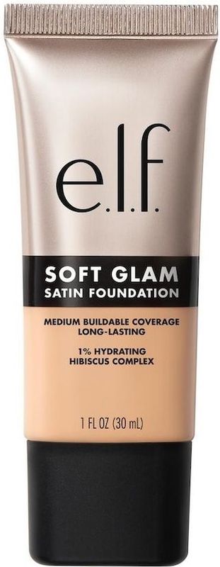 e.l.f. Soft Glam 23 Light Cool Satin Foundation - Vloeibare Foundation - Langhoudend - Medium Dekking - Satijnen Finish