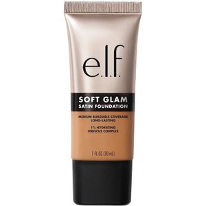 e.l.f. Soft Glam 43 Tan Cool Satin Foundation - Vloeibare Foundation - Langhoudend - Medium Dekking - Satijnen Finish