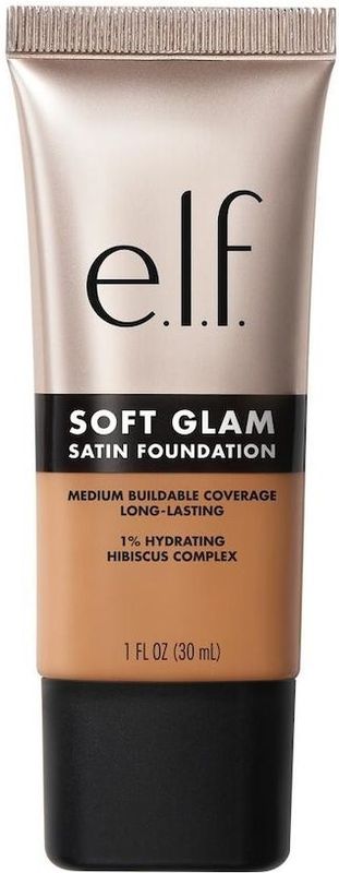 e.l.f. Soft Glam 43 Tan Cool Satin Foundation - Vloeibare Foundation - Langhoudend - Medium Dekking - Satijnen Finish