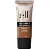 e.l.f. Soft Glam 52 Deep Cool Satin Foundation - Vloeibare Foundation - Langhoudend - Hydraterend